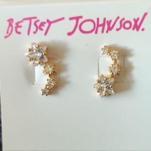 Betsy Johnson earrings starburst